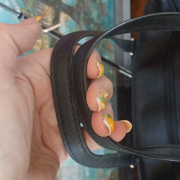 Michael Kors Black Logo Saffiano LeatherTote Bag PRICE IS FIRM!! - Picture 7 of 13